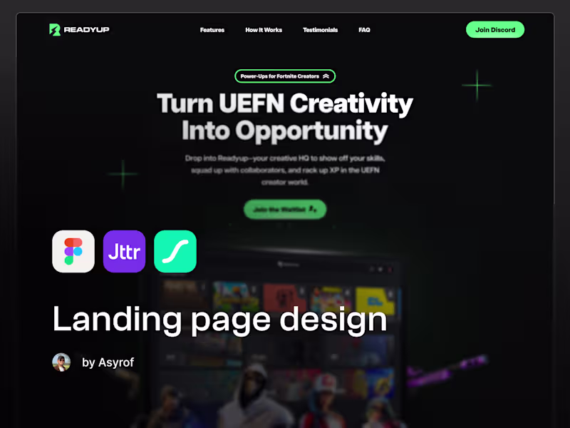 Cover image for Landing page design
