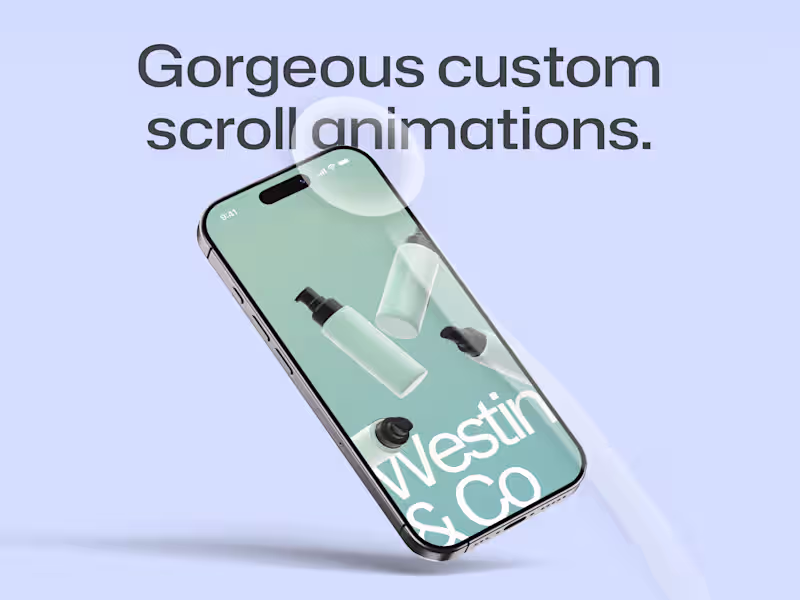 Cover image for Stunning Animated Landing Page - SEO Optimized