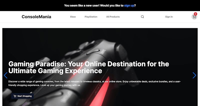 Cover image for E-commerce Website