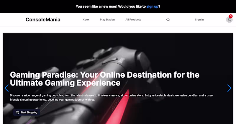 Cover image for E-commerce Website