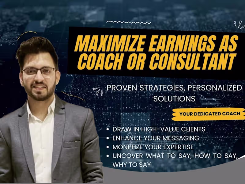 Cover image for I will craft your coaching or consultation business model