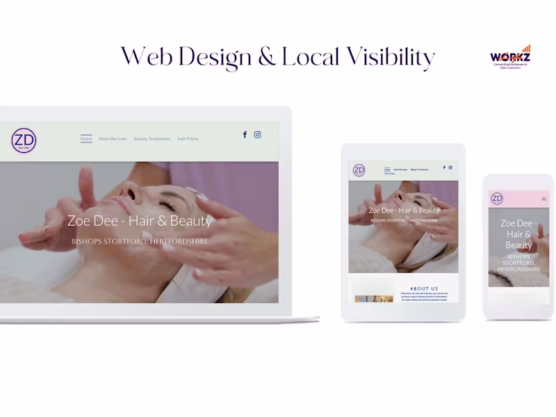 Cover image for Website Design & Build for a Beauty Salon