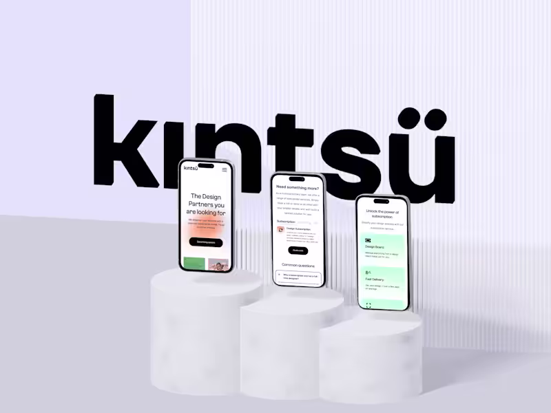 Cover image for Kintsu Website design