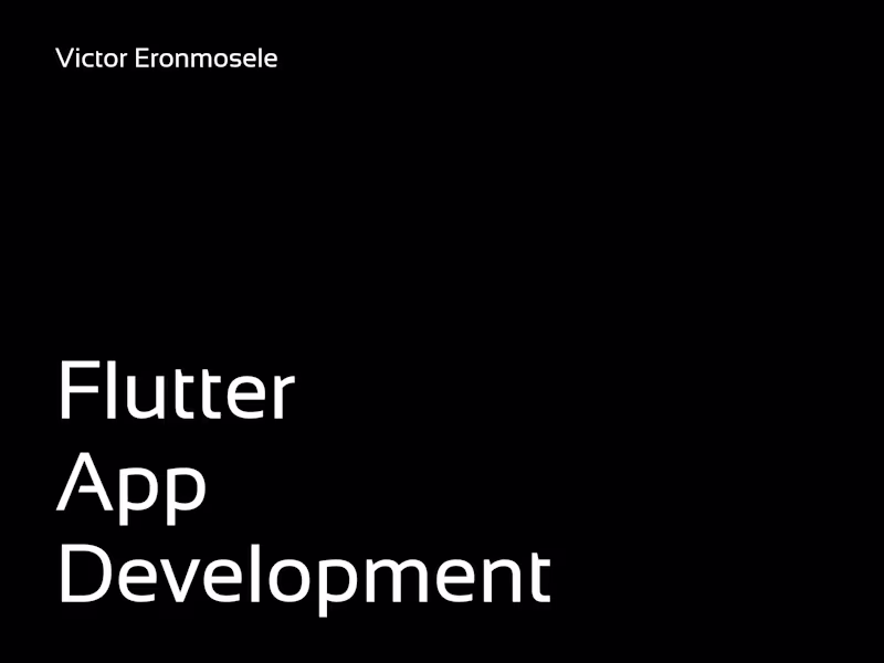 Cover image for Flutter App Development