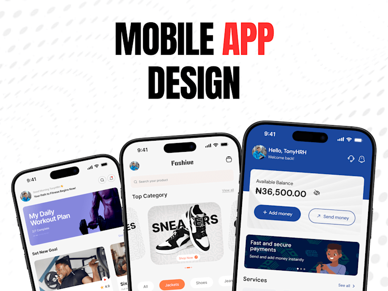 Cover image for Mobile App UI/UX Design
