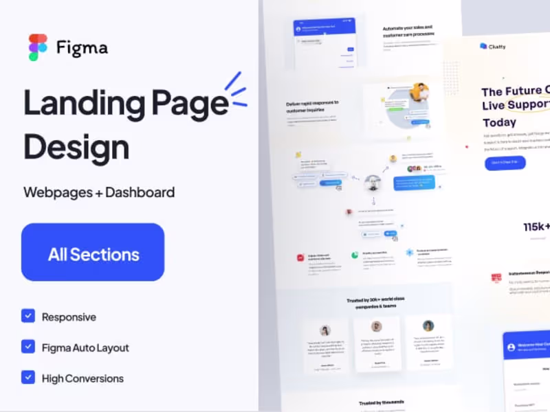 Cover image for Landing Page Design with Figma