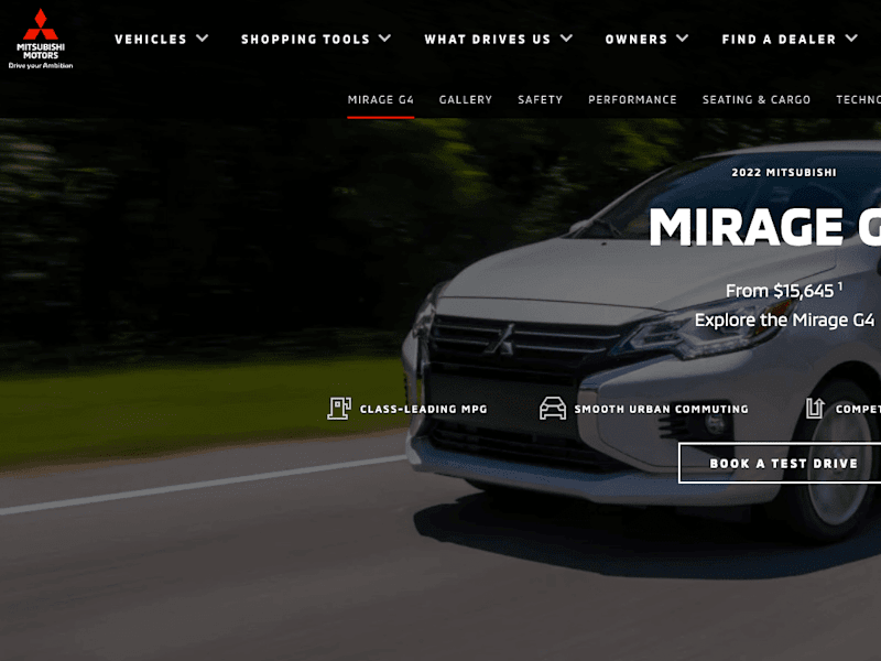 Cover image for All New 2024 Mitsubishi Mirage Compact Hatchback