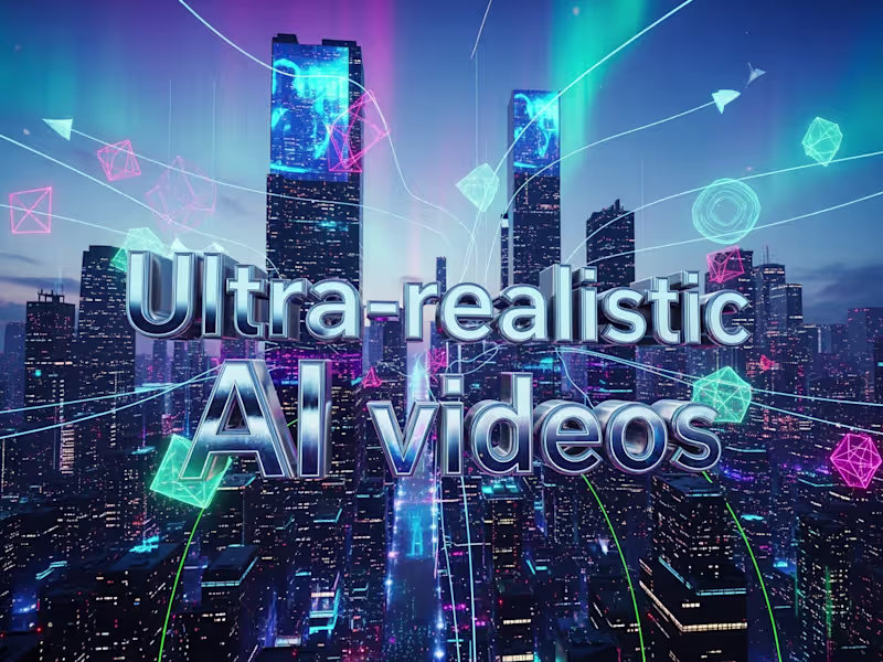 Cover image for Ultra-realistic AI video editor - contact now! 
