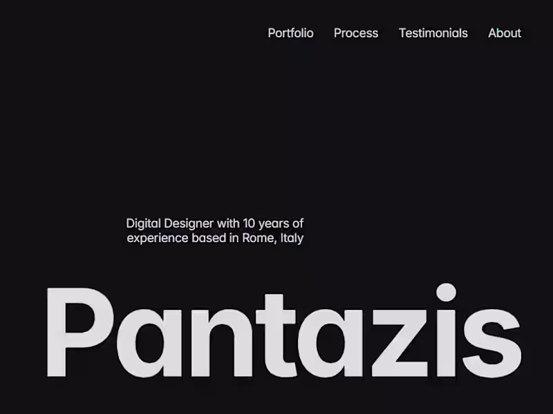 Cover image for Portfolio Website Design and Development using Framer
