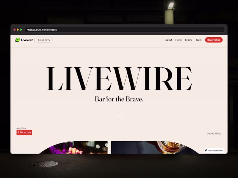 Cover image for Dropped a new Framer template