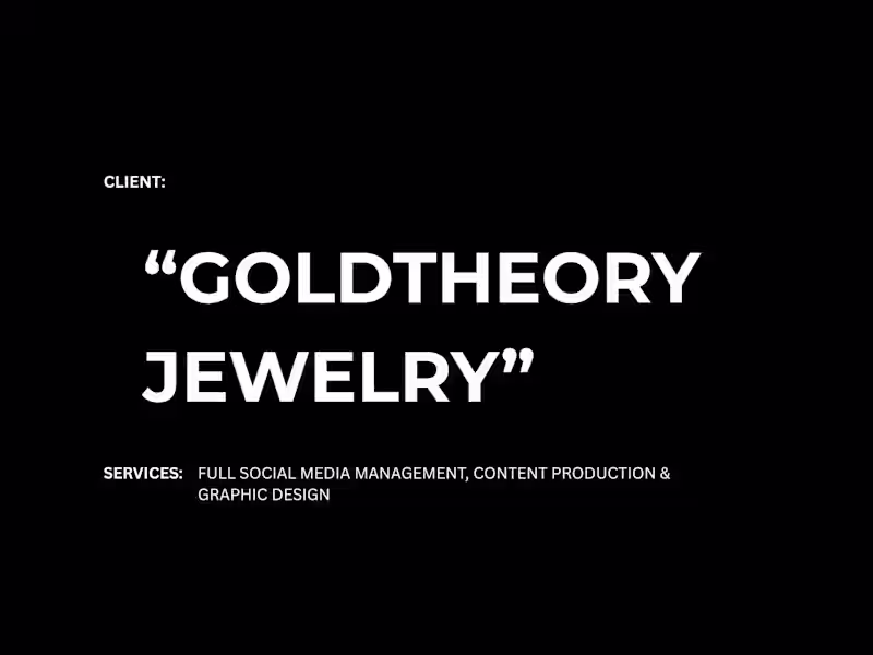 Cover image for Goldtheory - E-commerce Brand