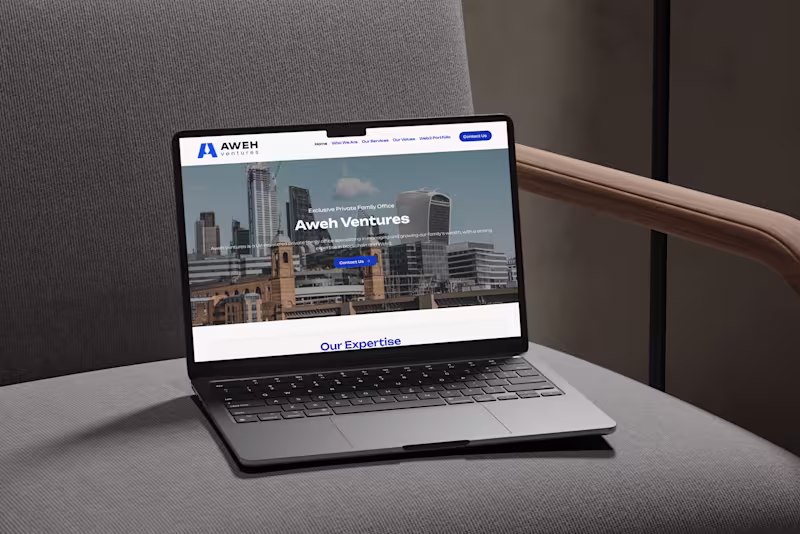 Cover image for Aweh Ventures Landing Page | Wix Studio