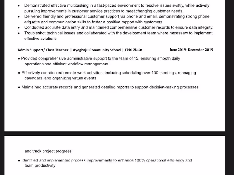 Cover image for Reliable Virtual Assistant | Admin, Data Entry & Customer Suppor