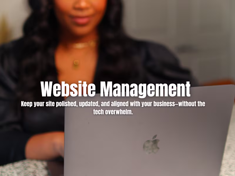 Cover image for Website Maintence and Content Management