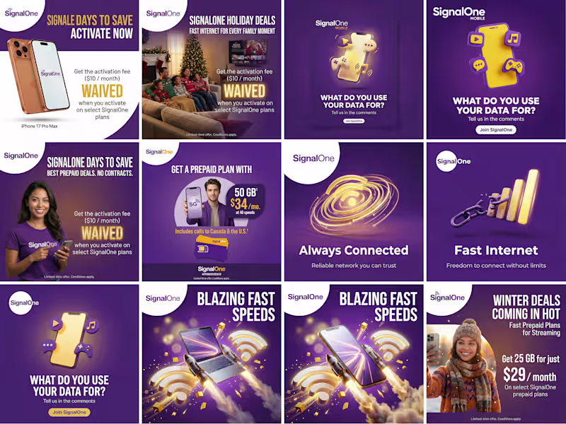 Cover image for Social Media Creative Design for Signal One