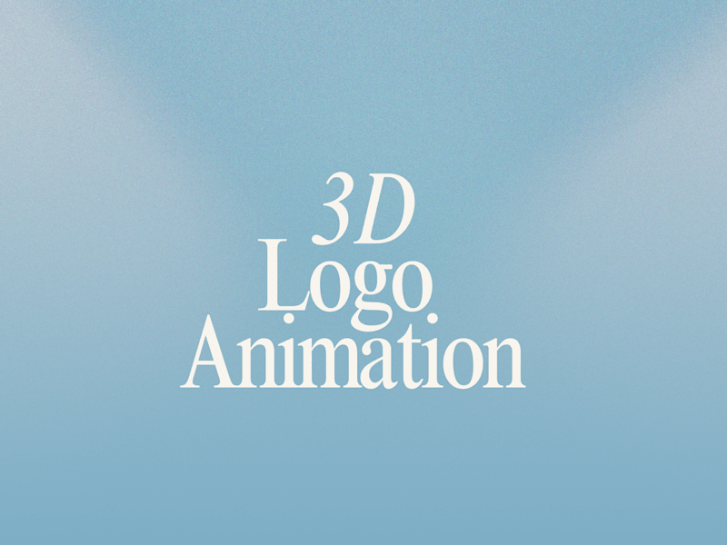 Cover image for 3D Logo Animation