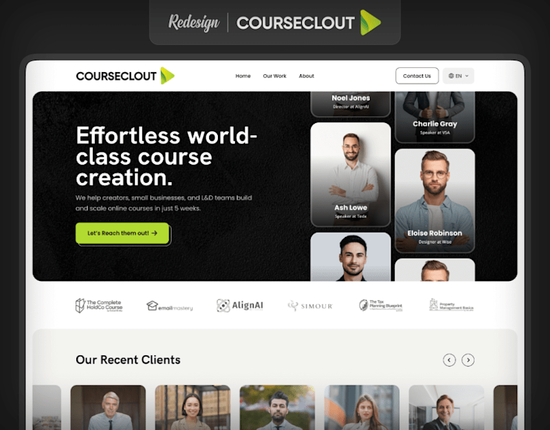 Cover image for Course Clout | Website Redesign