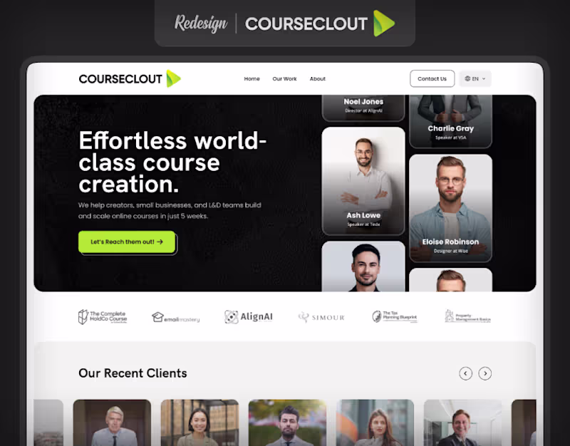 Cover image for Course Clout | Website Redesign