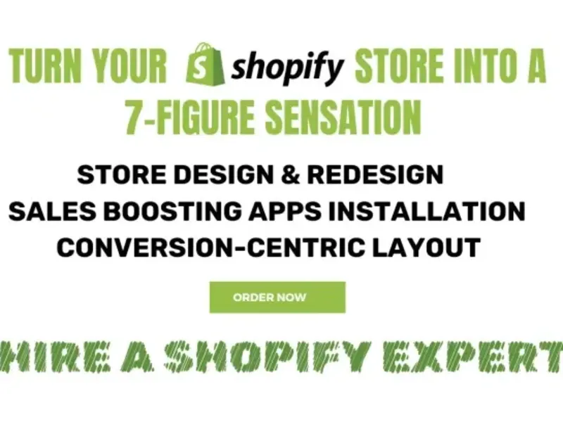 Cover image for I will design a 7 figure shopify store or shopify website.