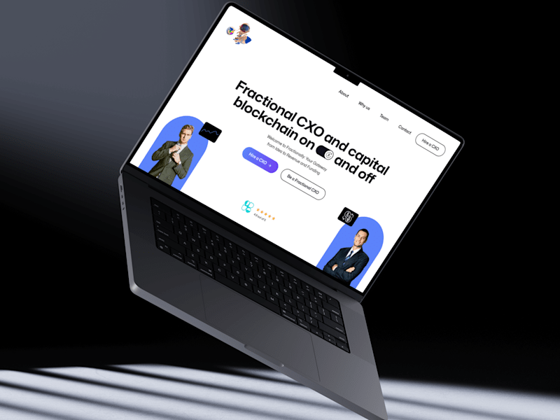 Cover image for Fractionally - Website for Web3 blockchain capital firm