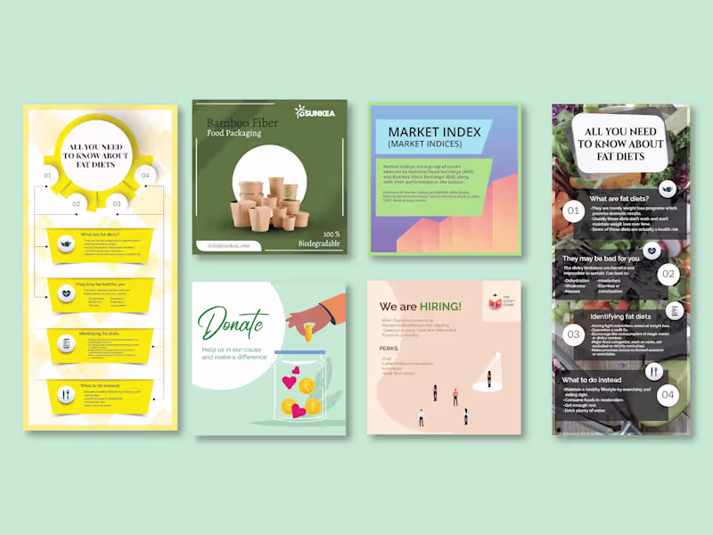 Cover image for Instagram posts and infographics