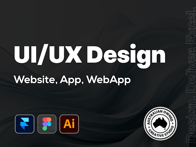 Cover image for Figma UI/UX Design - Website, Mobile App, WebApp