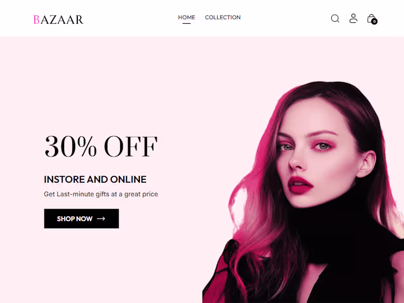 Cover image for Bazaar E-Commerce Fashion Store