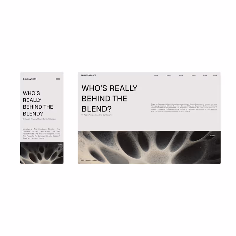 Cover image for Magazine Style Website Layout