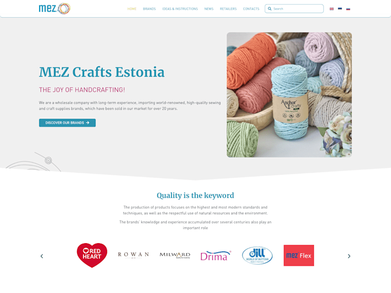 Cover image for MezCrafts website redesign with Elementor / Wordpress