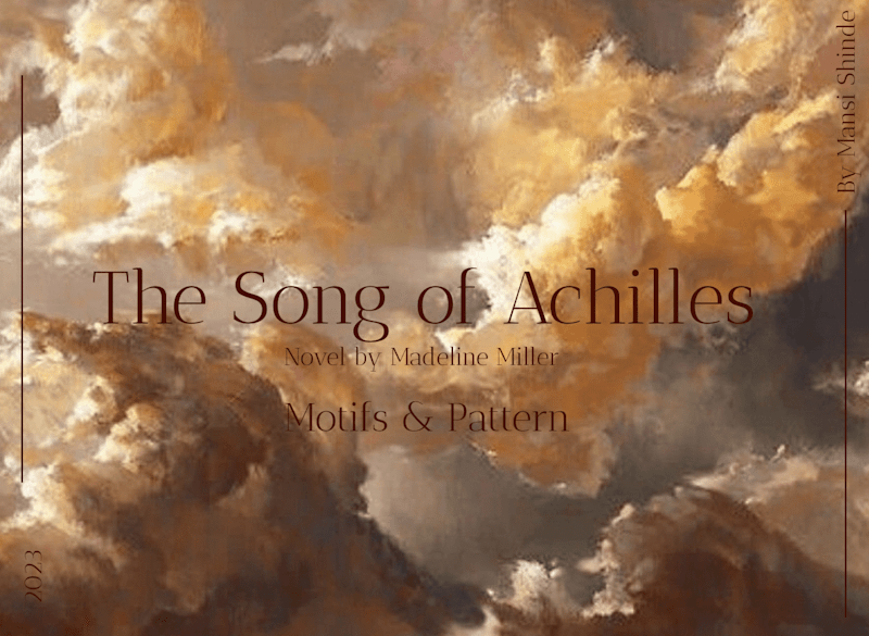 Cover image for The Song of Achilles : Motifs and Pattern 