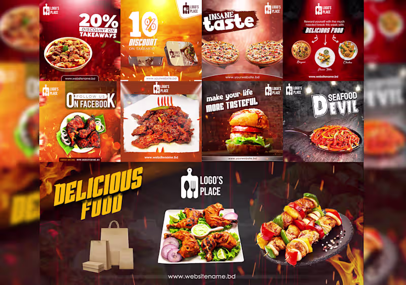 Cover image for Social Media Food Posters