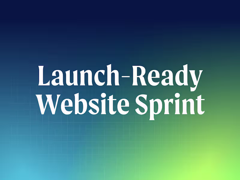 Cover image for Launch-Ready Website Sprint