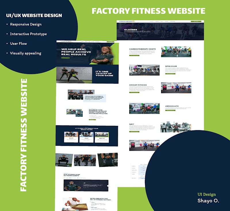 Cover image for FITNESS FACTORY WEBSITE :: Behance