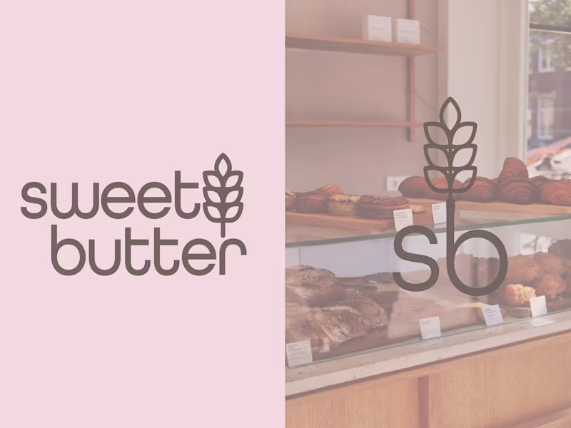 Cover image for Sweet Butter Bakery Brand and App Design 