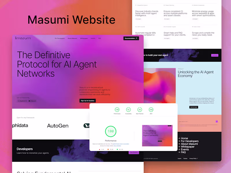 Cover image for Masumi Website Development
