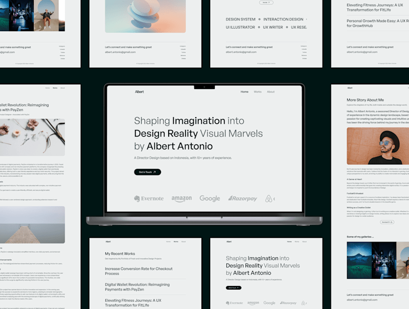 Cover image for Create Portfolio Landing Page Design