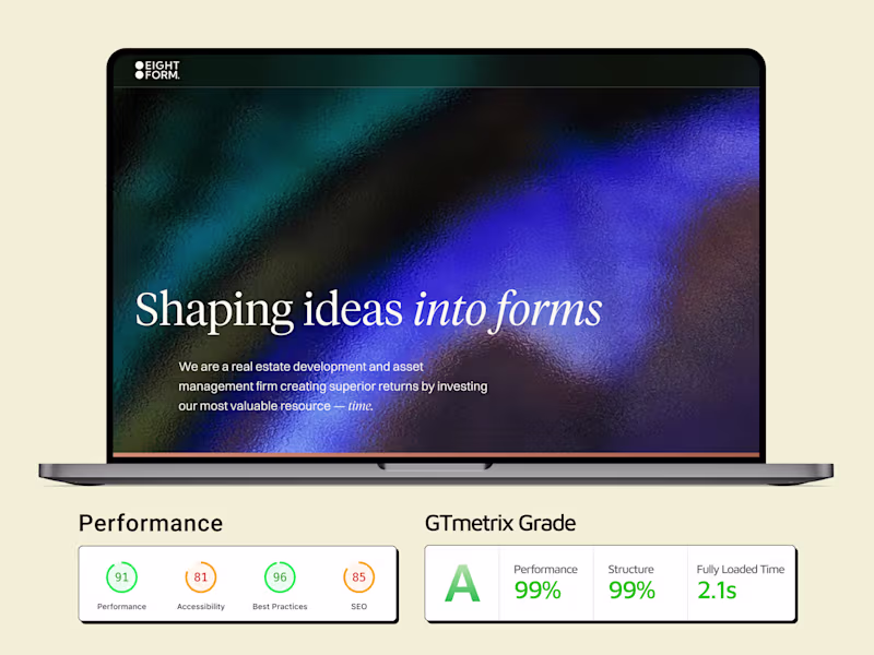 Cover image for Framer Development - EightForm | Framer Developer