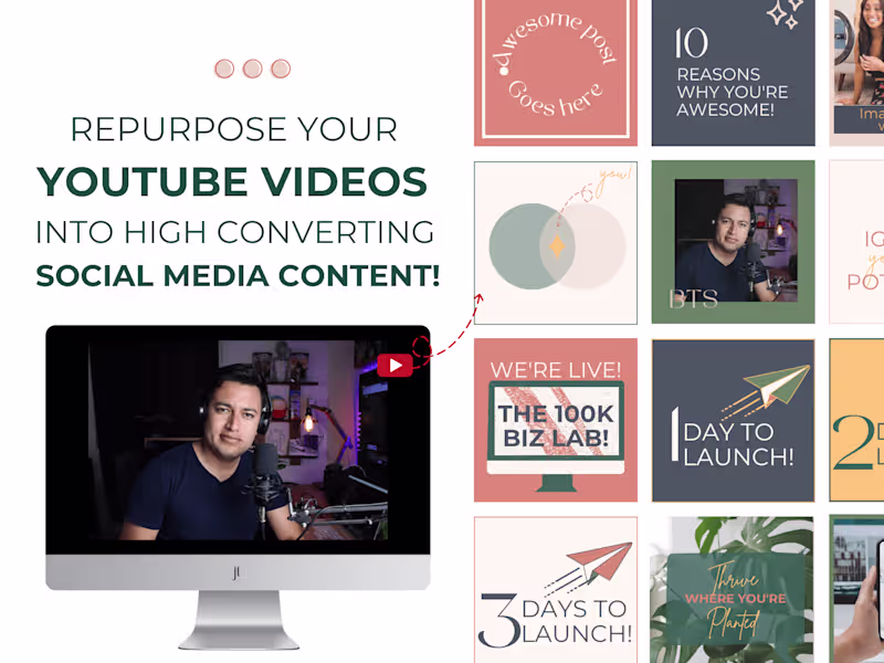 Cover image for YouTube Video Content Repurposing for Social Media