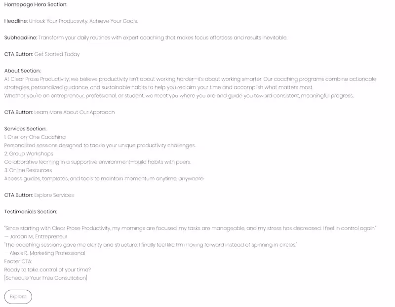 Cover image for Website Copy