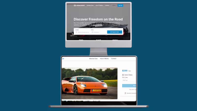 Cover image for AutoLeaseX - Car Rentals Made Easy and Affordable 