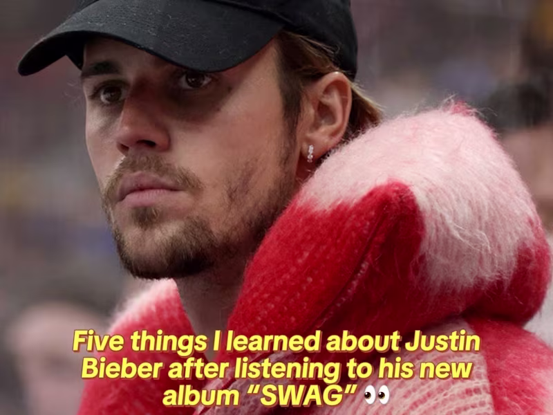 Cover image for Five Things I learned about Justin Bieber