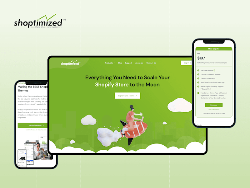 Cover image for Shoptimized - Website Design