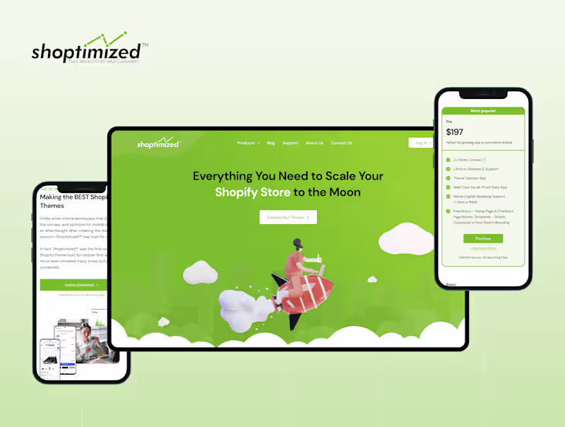 Cover image for Shoptimized - Website Design