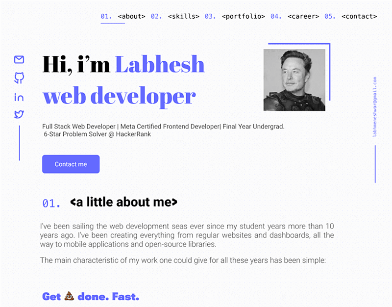 Cover image for Developer's Portfolio