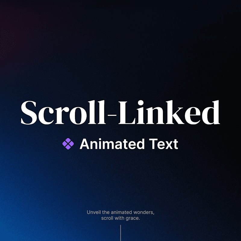 Cover image for Scroll Sync text Animation - Framer