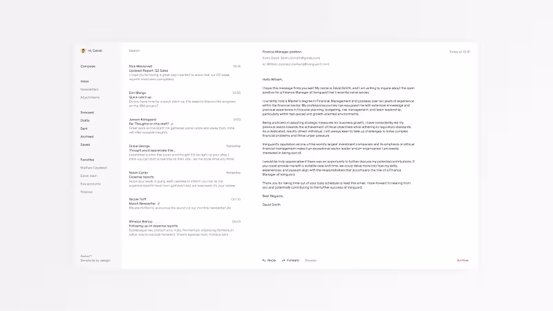 Cover image for Native iOS/macOS email app design