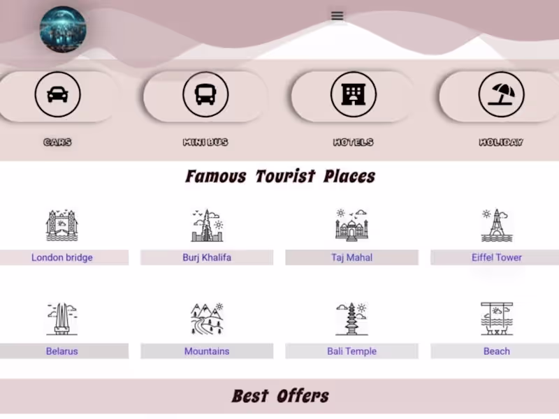 Cover image for Tourist website