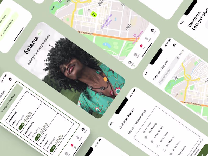 Cover image for Salama Safety App