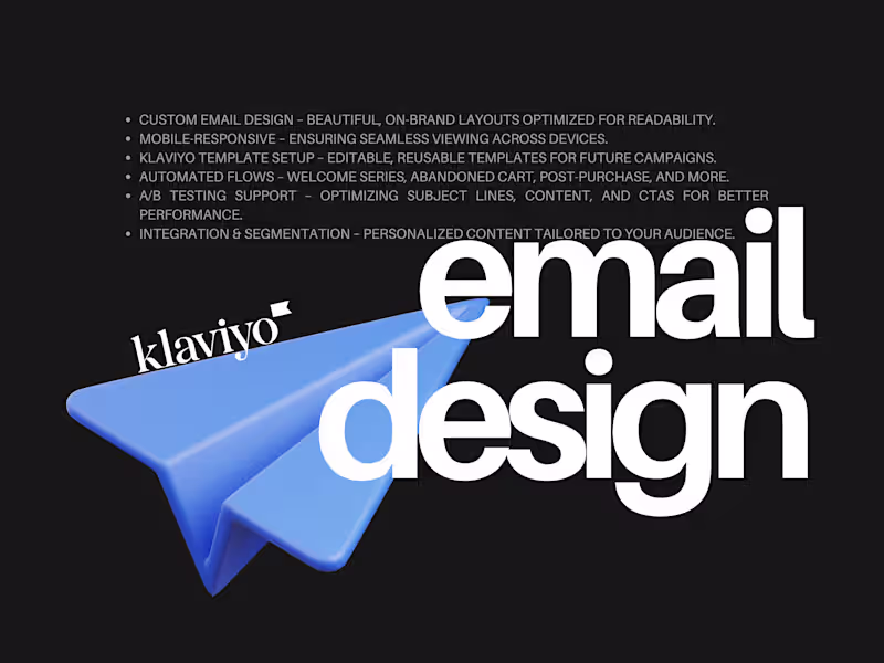 Cover image for Email Marketing Design · Klaviyo