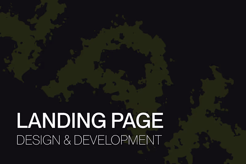 Cover image for Landing Page - Design & Framer Development